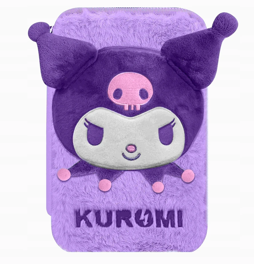 Bez Marki Hello Kitty Kuromi pūkuotas pieštukų dėklas, 2 skyrių