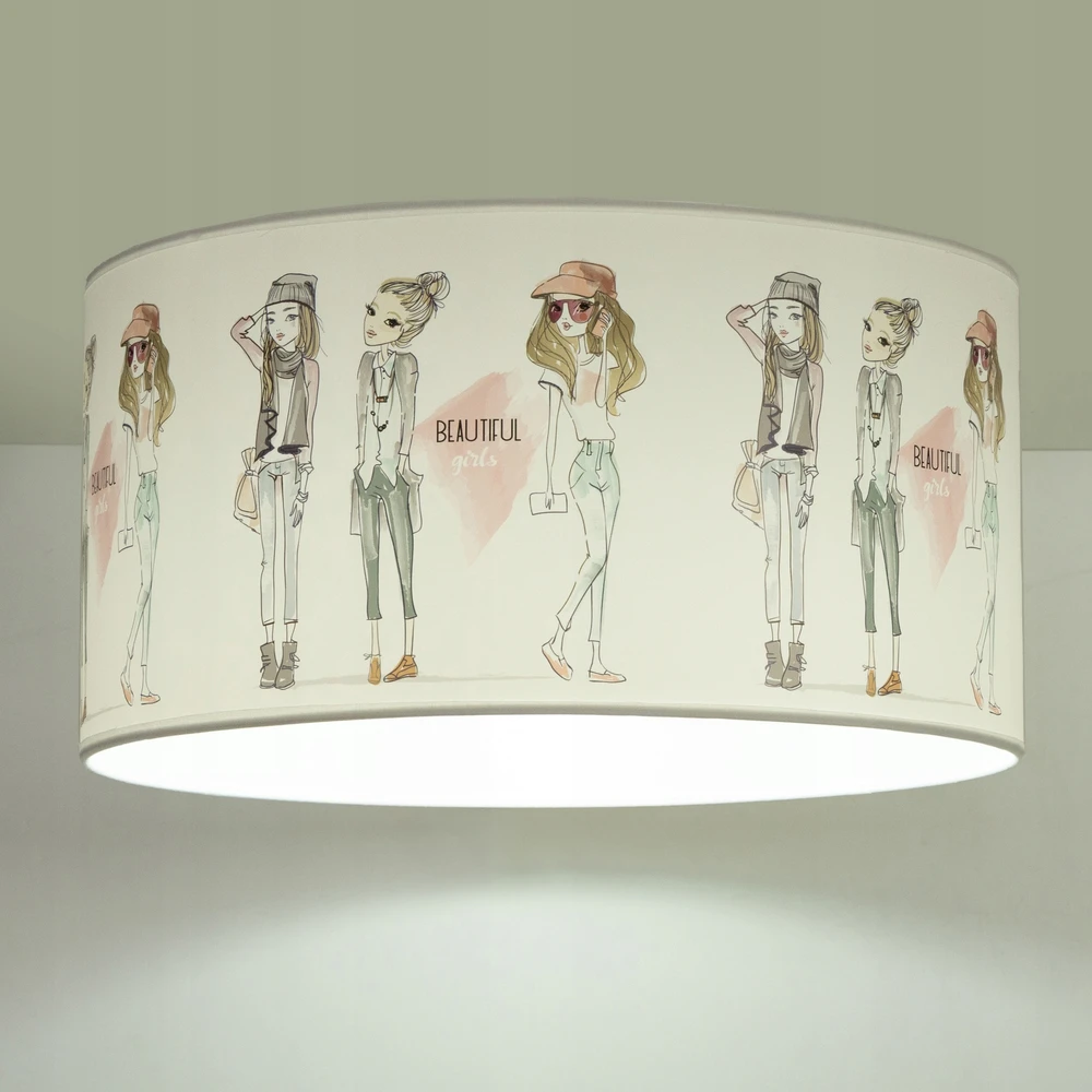Bez Marki HEXE KIDS Lampa sufitowa dziecięca DZIEWCZYNY 3 1 x 60W balta H0991