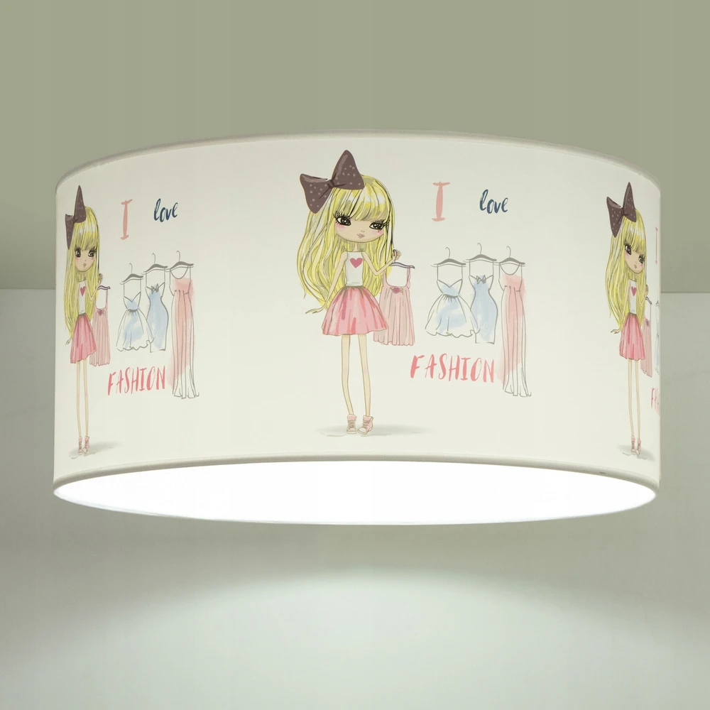 Bez Marki HEXE KIDS Lampa sufitowa dziecięca DZIEWCZYNY 1 x 60W balta H0979