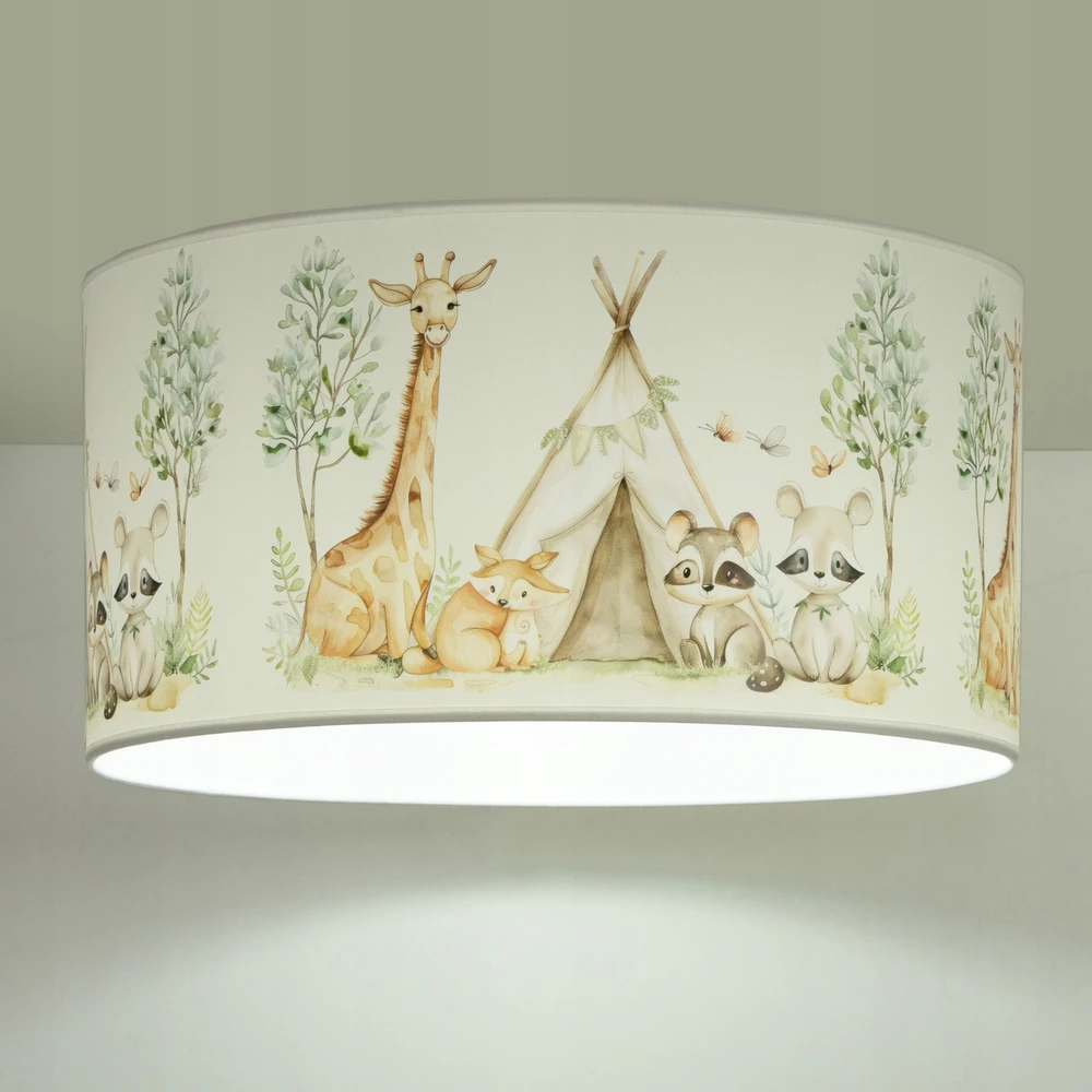 Bez Marki HEXE KIDS Lampa sufitowa dziecięca TIPI 1 x 60W balta H0958