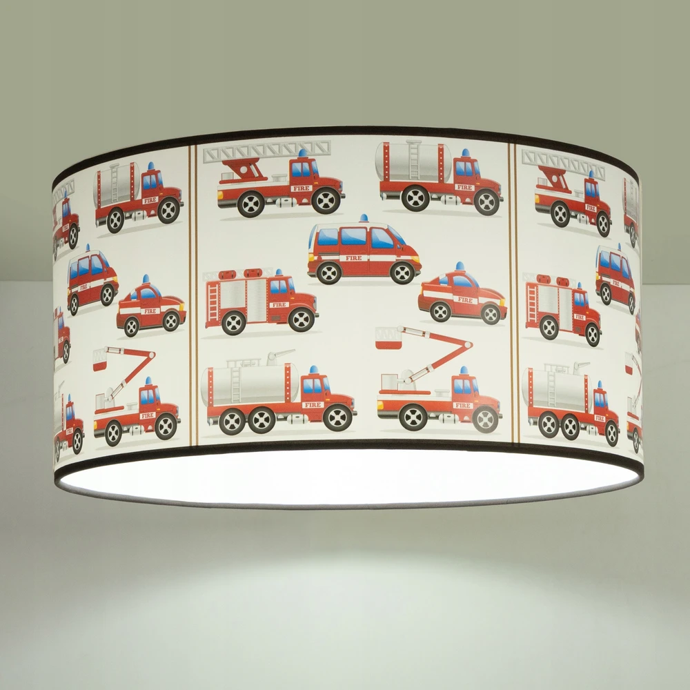 Bez Marki HEXE KIDS Lampa sufitowa dziecięca STRAŻ POŻARNA 1 x 60W balta H0970