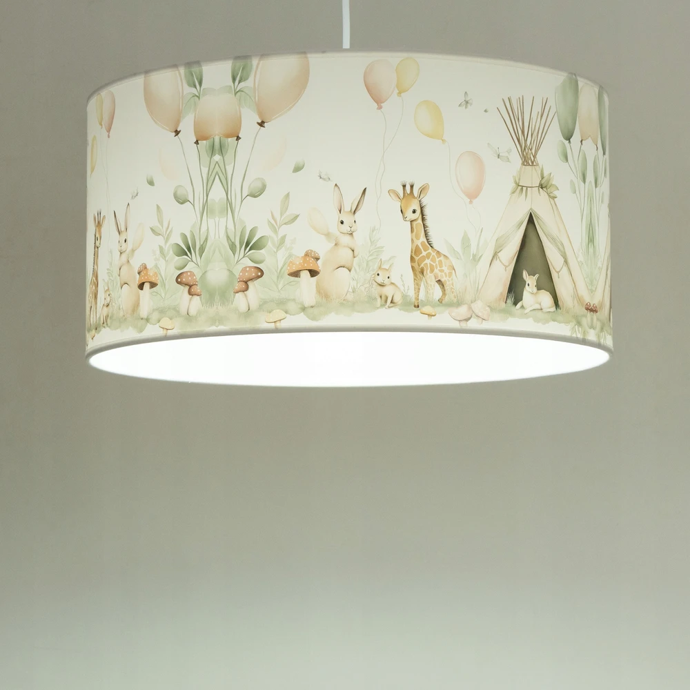 Bez Marki HEXE KIDS Lampa sufitowa wisząca dziecięca TIPI 2 1 x 60W E27 balta H0963