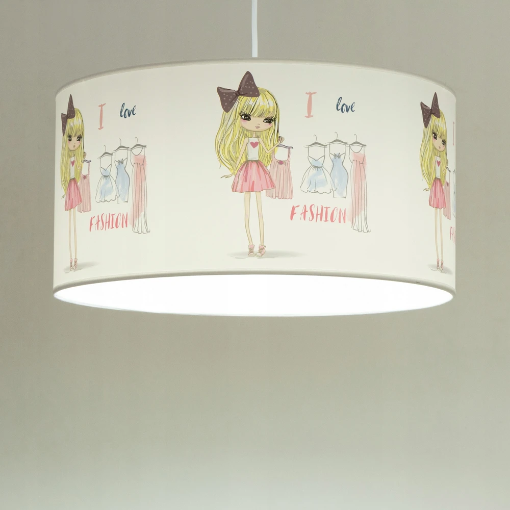 Pakabinamas šviestuvas Bez Marki HEXE KIDS Lampa sufitowa wisząca dziecięca DZIEWCZYNY 1x60W E27 balta H0978