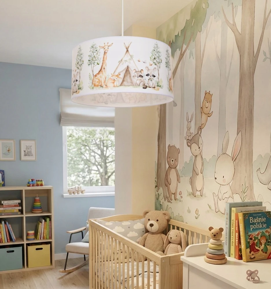 Pakabinamas šviestuvas Bez Marki HEXE KIDS Lampa sufitowa wisząca dziecięca TIPI 1 x 60W E27 balta H0957