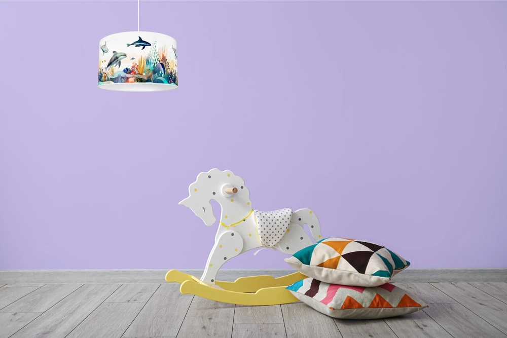 Bez Marki HEXE OCEAN Lampa dziecięca sufitowa wisząca 1 x 60W H0916