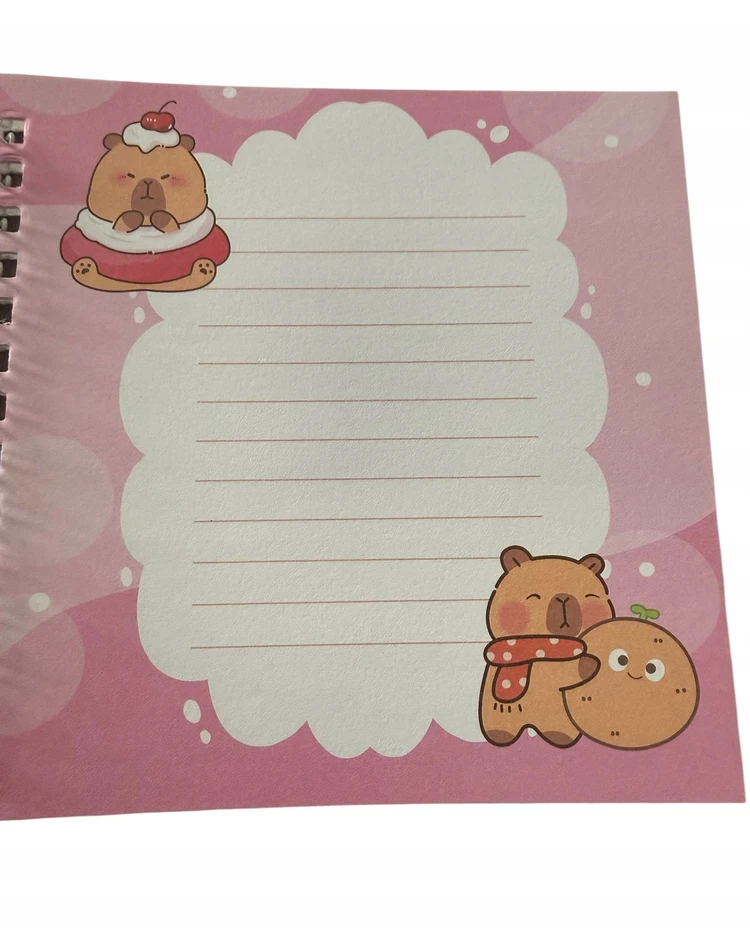 Bez Marki HIT TIK TOK STICKBOOK Capybara MOTIVE RoomBox 4 scenos + užrašų knygelė