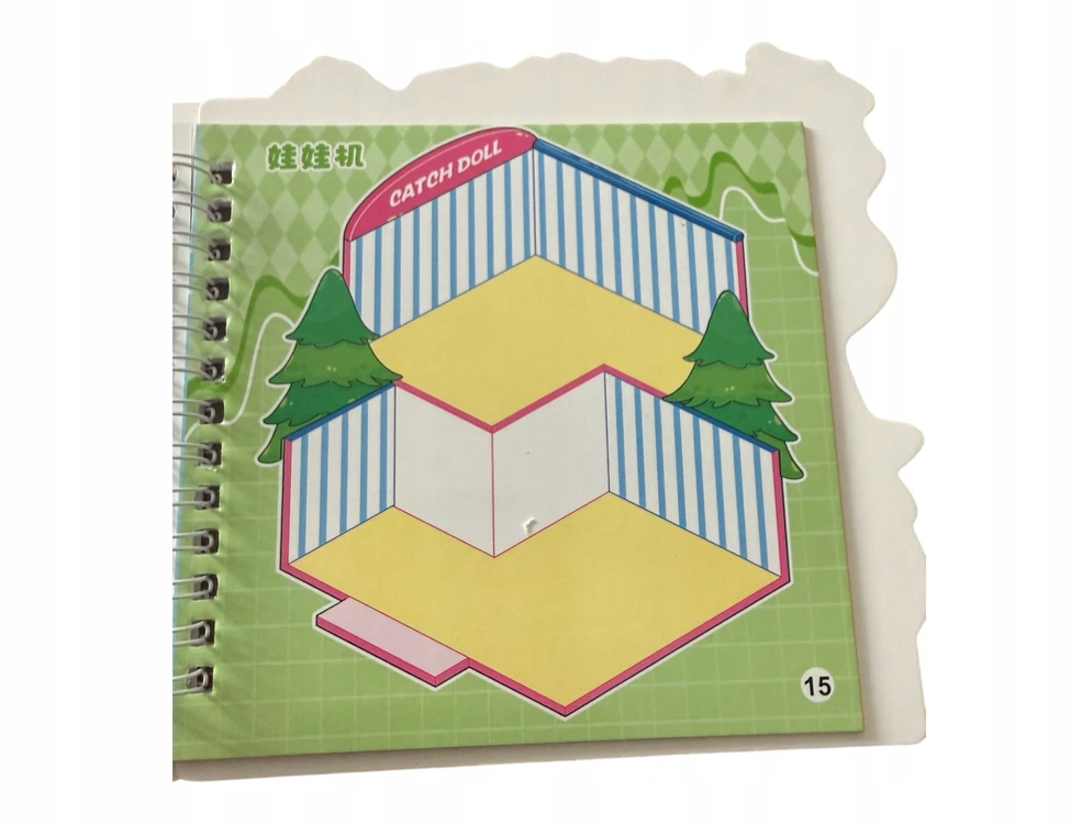 Bez Marki HIT TIK TOK STICKBOOK Capybara MOTIVE RoomBox 4 scenos + užrašų knygelė