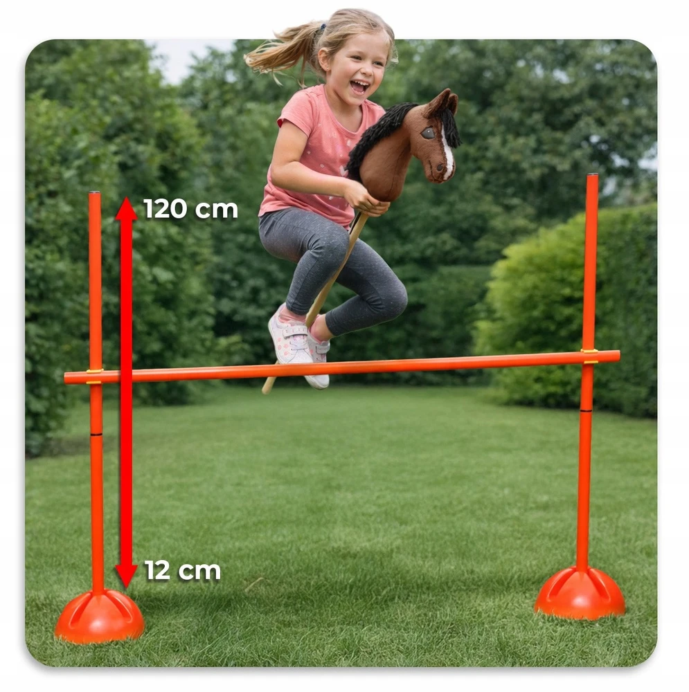 Bez Marki Hobby Horse kliučių takelis 120cm, reguliuojamas treniruočių takelis