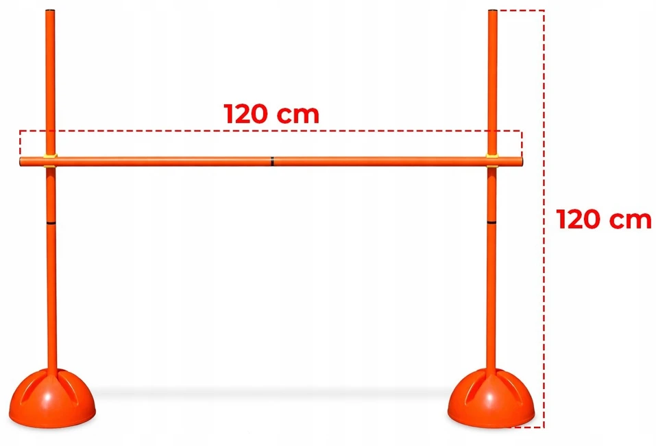 Bez Marki Hobby Horse kliučių takelis 120cm, reguliuojamas treniruočių takelis
