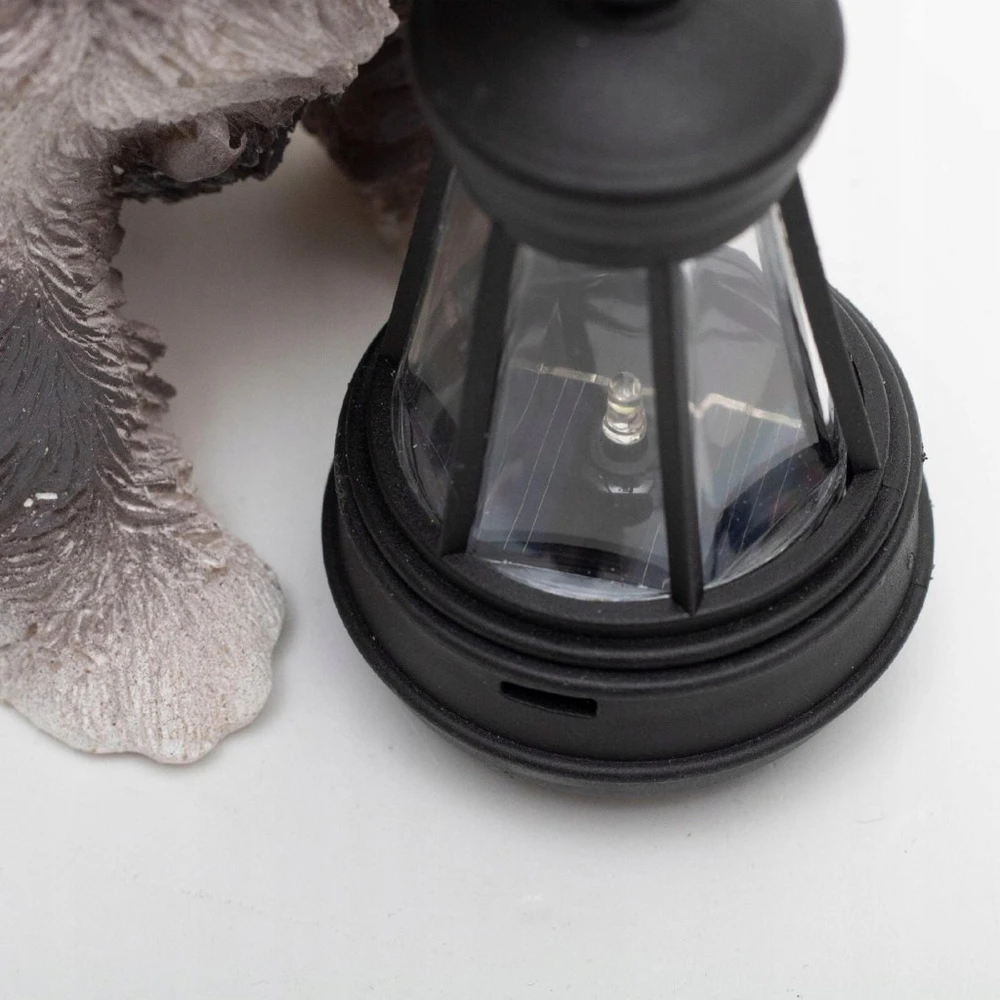 Bez Marki Home MX672 słoneczna lampa ogrodowa, psy su latarnią, 1szt ciepłobiała dioda LED,