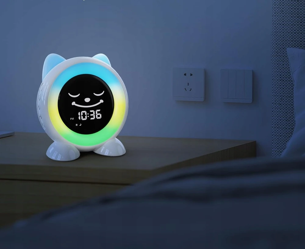 Bez Marki ICODE BUDZIK DLA DZIECI Urządzenie Do Usypiania Światło Nocne Różne Kolory