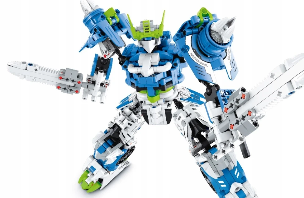 Bez Marki iM blokai. Master Mecha Warrior mėlyna 941 vienetų iM. Meistras