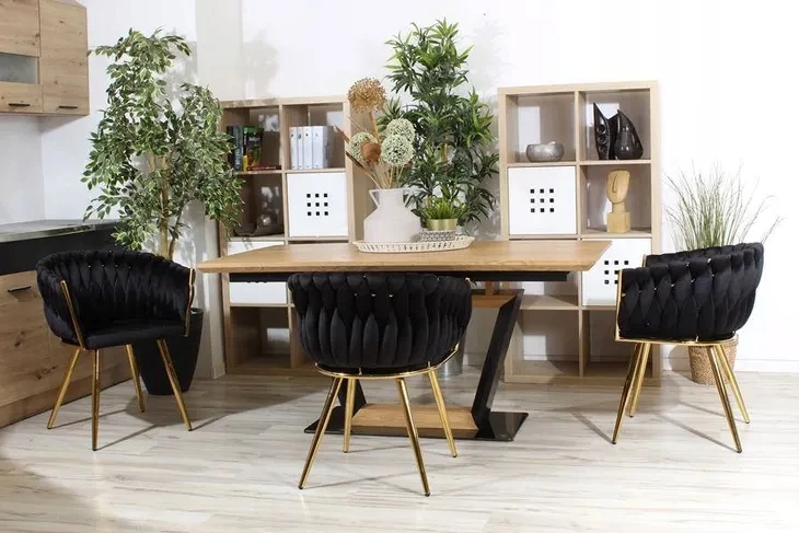 Bez Marki IMPERIA fotelis svetainei, juodas veliūras, GLAMOUR LOFT, 1 vnt.