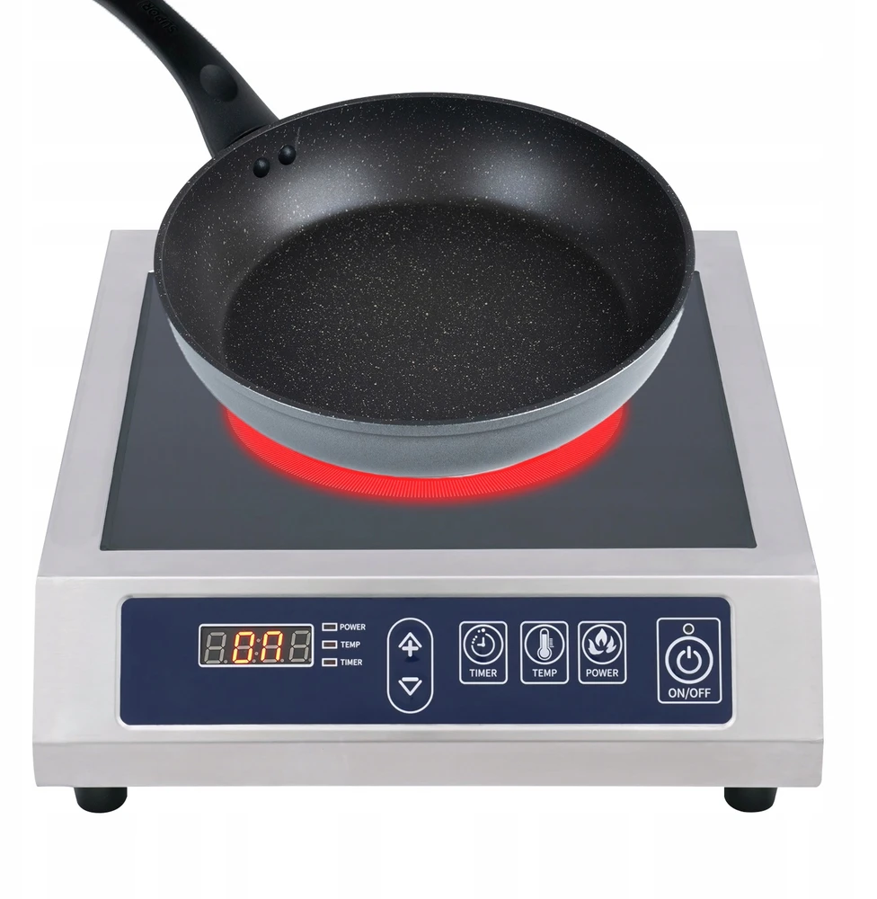 Bez Marki Indukcinė viryklė 35cm, skaitmeninė, 3500W, profesionali, skirta gastronomijai