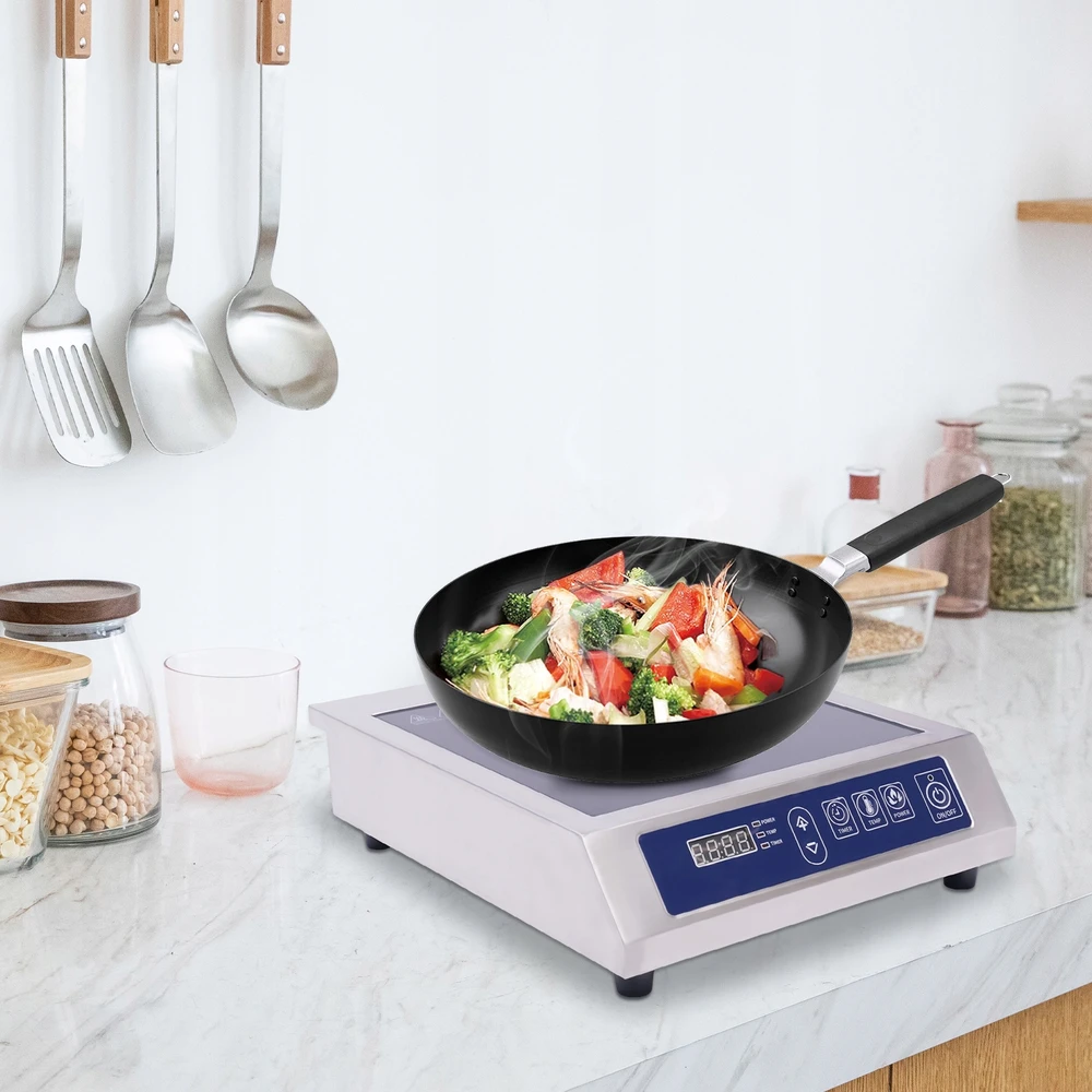 Bez Marki Indukcinė viryklė 35cm, skaitmeninė, 3500W, profesionali, skirta gastronomijai