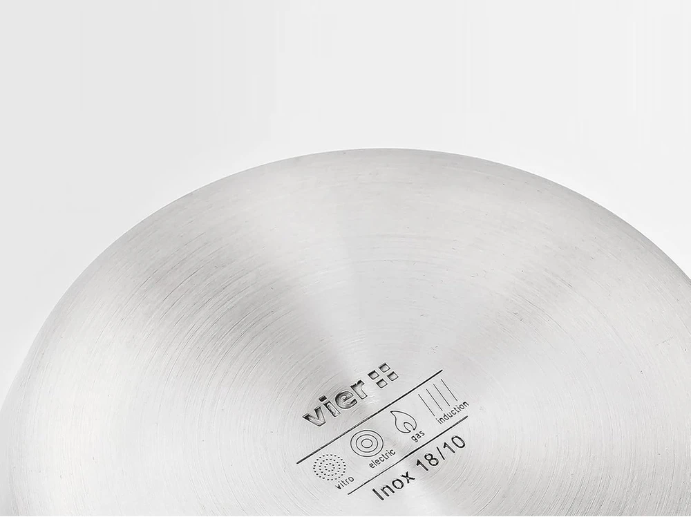 Bez Marki Indukcinis indas iš nerūdijančio plieno 18/10 28cm 6.8L Ø28cm H11cm VIER