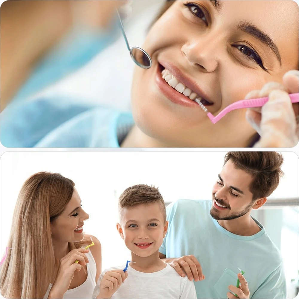 Bez Marki INTERGIVAL ŠEPEČIAI 60 Vnt. DENTAL 6 DYDŽIŲ KAMPINĖTA RANKENA