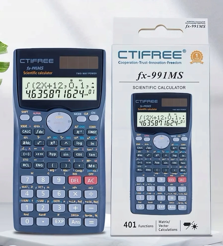 Bez Marki Inžinerinis skaičiuotuvas 401Functions 2 eilutės fx-991MS