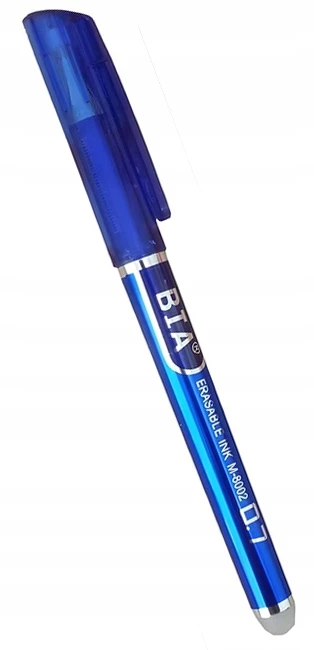 Bez Marki Ištrinamas gelinis rašiklis, mėlynas, 0.7 mm, su trintuku