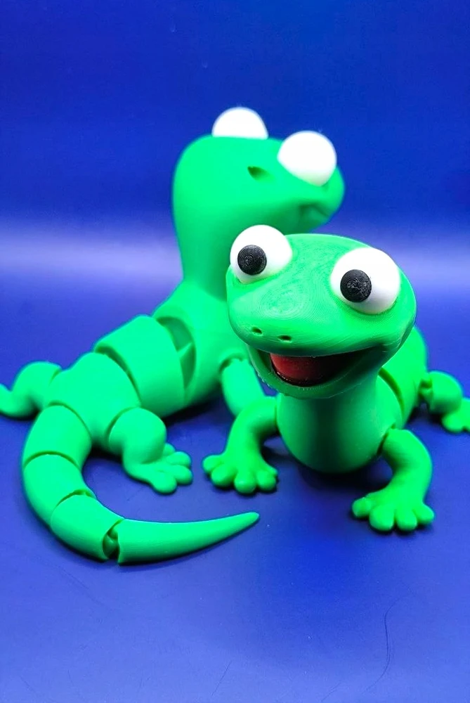 Bez Marki JASZCZURKA TOM HOPPERS 3D RUCHOMA FIGURKA MEM LIZARD GADŻET PREZENT ZABAWKA
