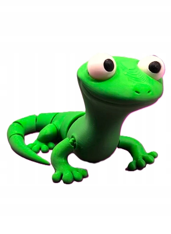 Bez Marki JASZCZURKA TOM HOPPERS 3D RUCHOMA FIGURKA MEM LIZARD GADŻET PREZENT ZABAWKA