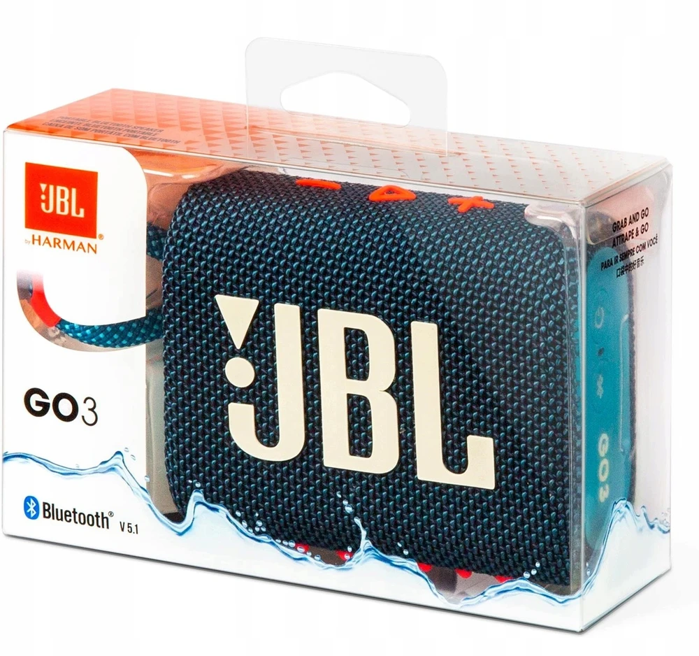 Bez Marki JBL GO 3 nešiojamasis mobilusis GARAKARIASIS mėlynas ir rožinis Bluetooth