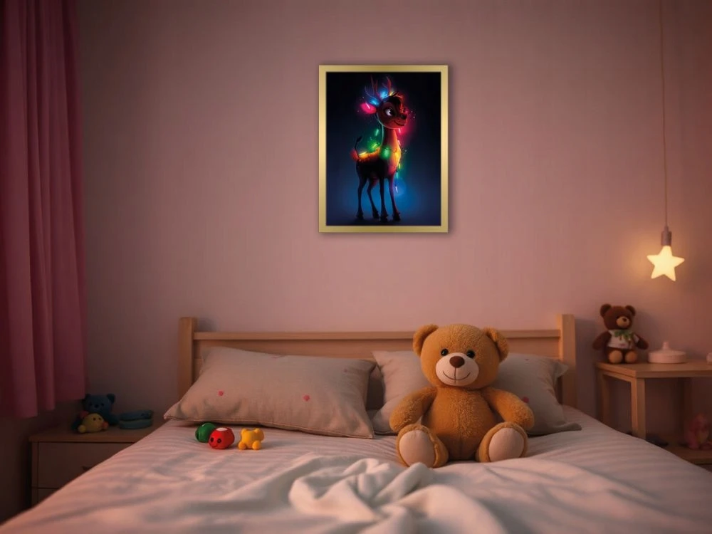 Bez Marki Jelonek. Neonowi Przyjaciele - Podświetlany obraz led Lightvibes