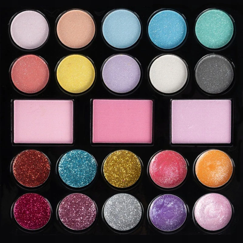 Bez Marki KAIP DOVANA MAKE UP rinkinys DAŽAI Kosmetikos makiažas Išlankstomas VEIDRODIS