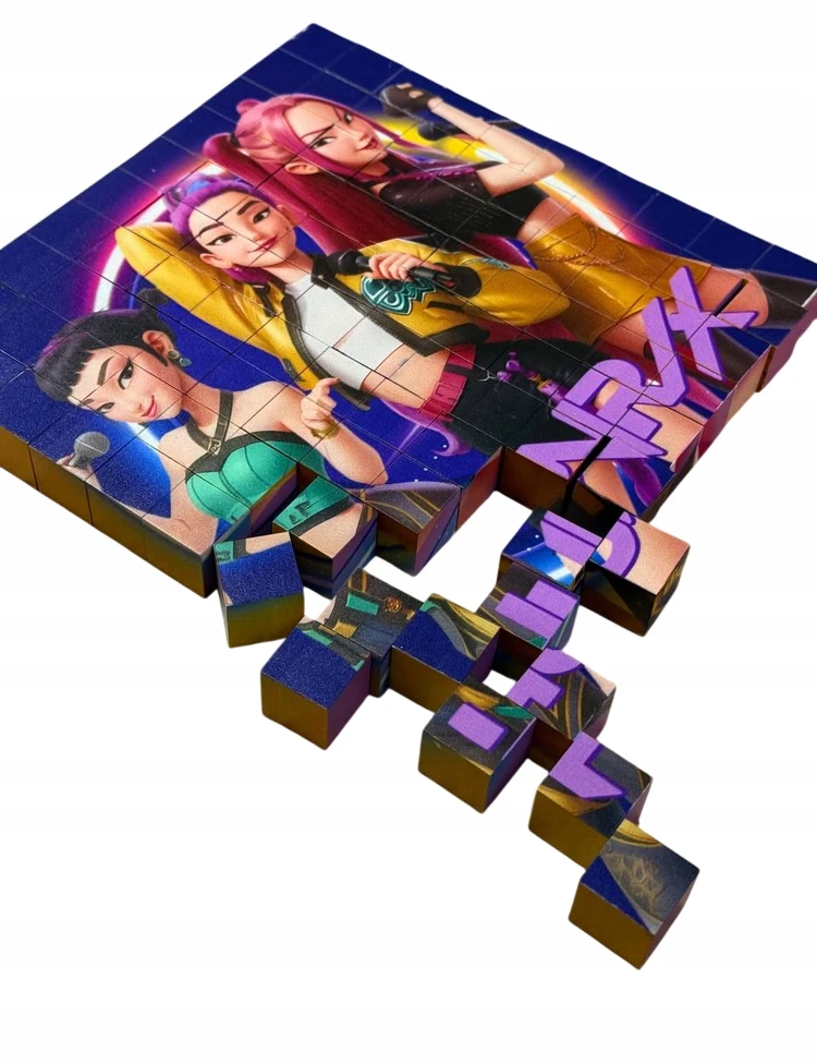 Bez Marki Kaladėlės Magnetyczne 100 vnt DUŻY Rinkinys KPOP Puzzle 6 Obrazków dziewczynki