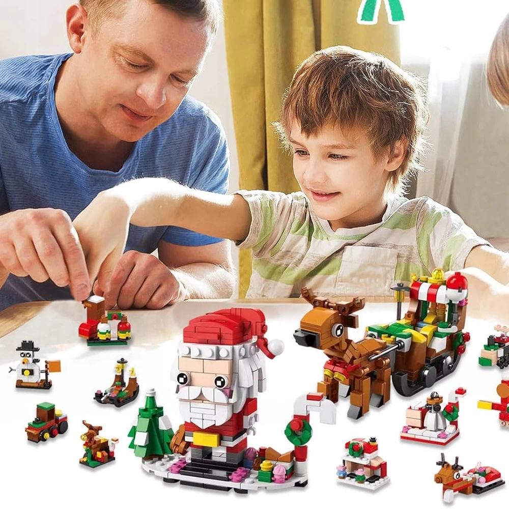 Bez Marki KALĖDINIŲ ADVENTO KALENDORIŲ KALULĖLIŲ RINKINYS 578 ELEMENTŲ DOVANA