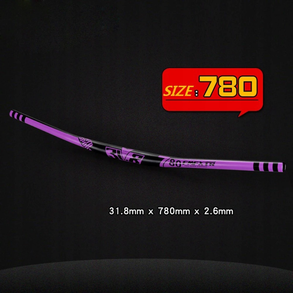 Bez Marki Kalnų dviračio vairas 31,8 mm MTB 780 mm violetinė