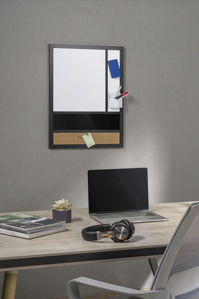 Spacetronik Bez Marki Kamštinė sieninė lenta 45x60 MAGNETINĖ DRY-ERASE + rašiklio laikiklis