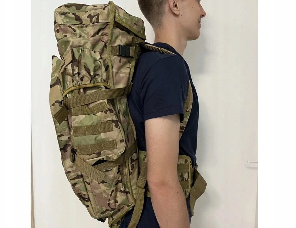 Bez Marki Karinė BACKPACK 70L Camo taktinė karinė su 120cm ginklo gaubtu