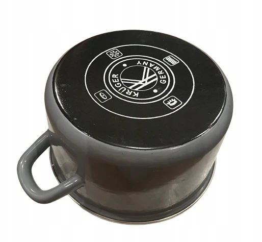 Bez Marki Karl Krüger tradicinis puodas 17 cm, 1,25 l, pilkas
