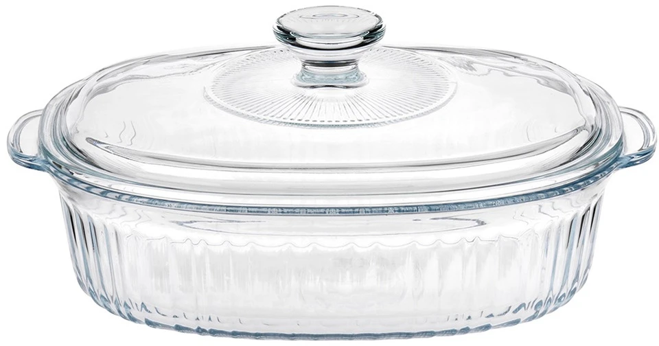Bez Marki Karščiui atsparus stiklinis indas, keptuvė, kepimo skarda, kepimo dangtis, 1,6 l