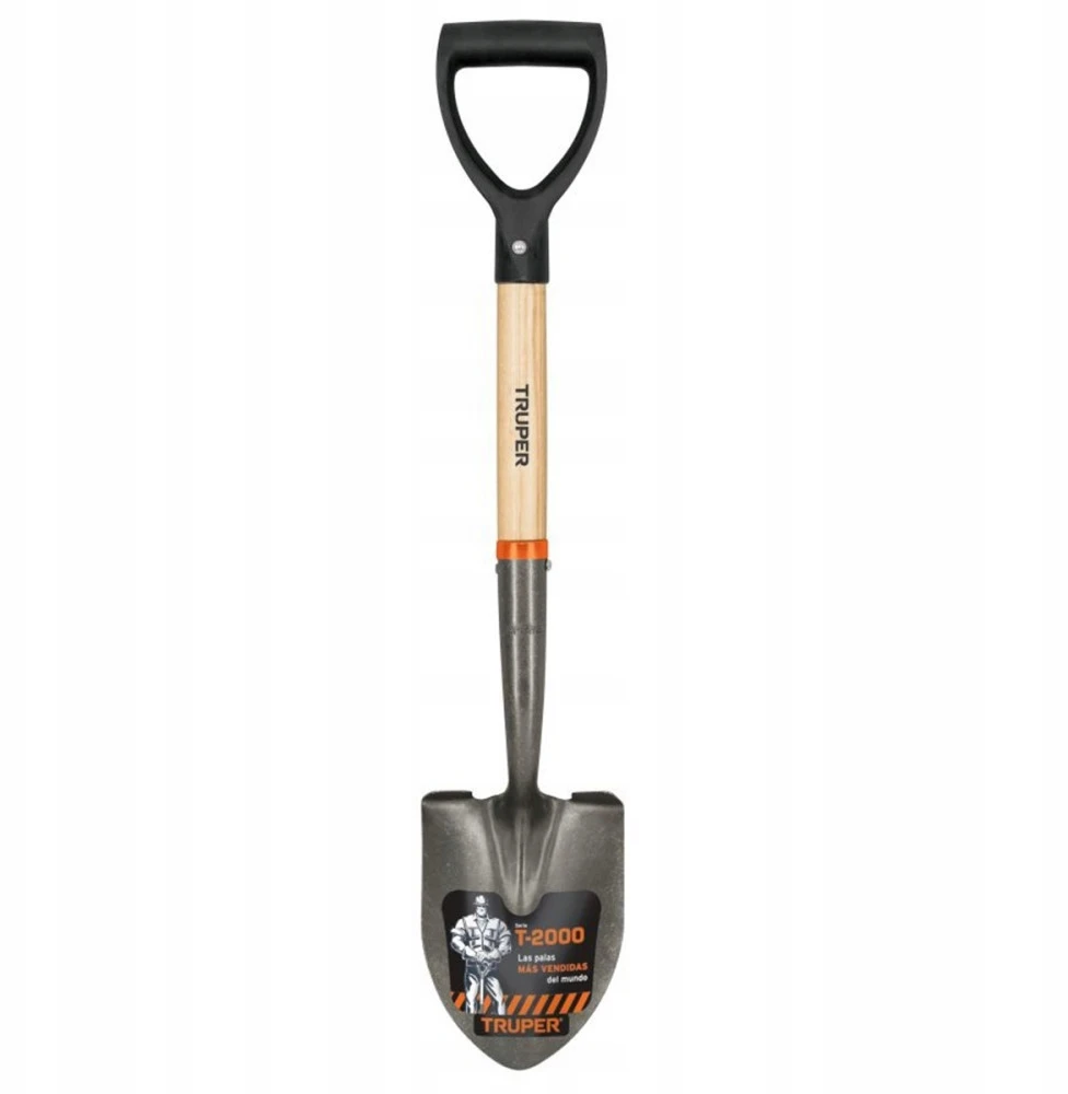 Bez Marki Truper kastuvas, "D"formos rankena, medinis kotas. Darbinis plotis 15cm