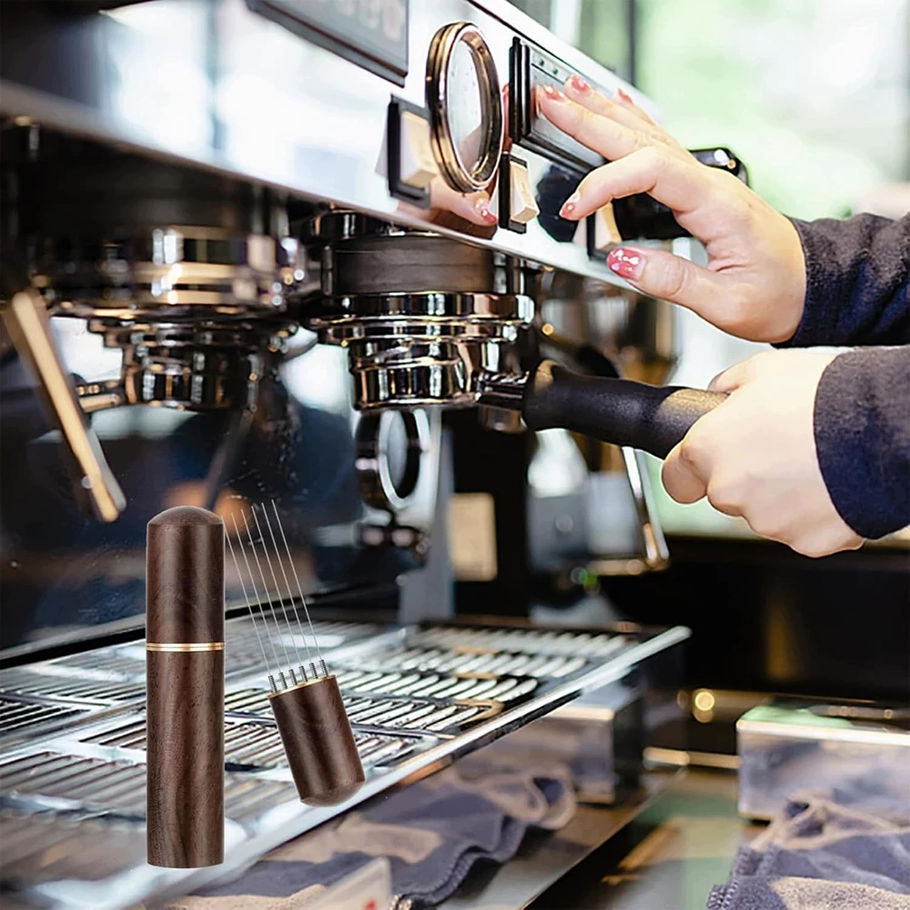 Bez Marki KAVOS SKITIMO ĮRANKIS 6 Plieninės adatos 04MM GRINDS BARISTA