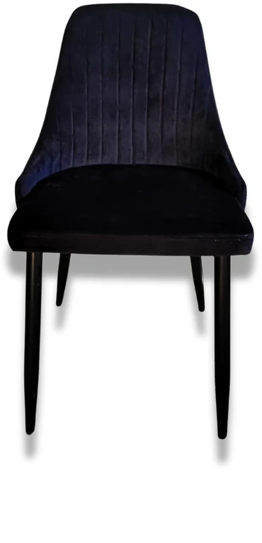 Bez Marki KĖDĖ MEGAN valgomajam, svetainei, tualetinis staliukas, Juodas VELOUR velvetas, patogi
