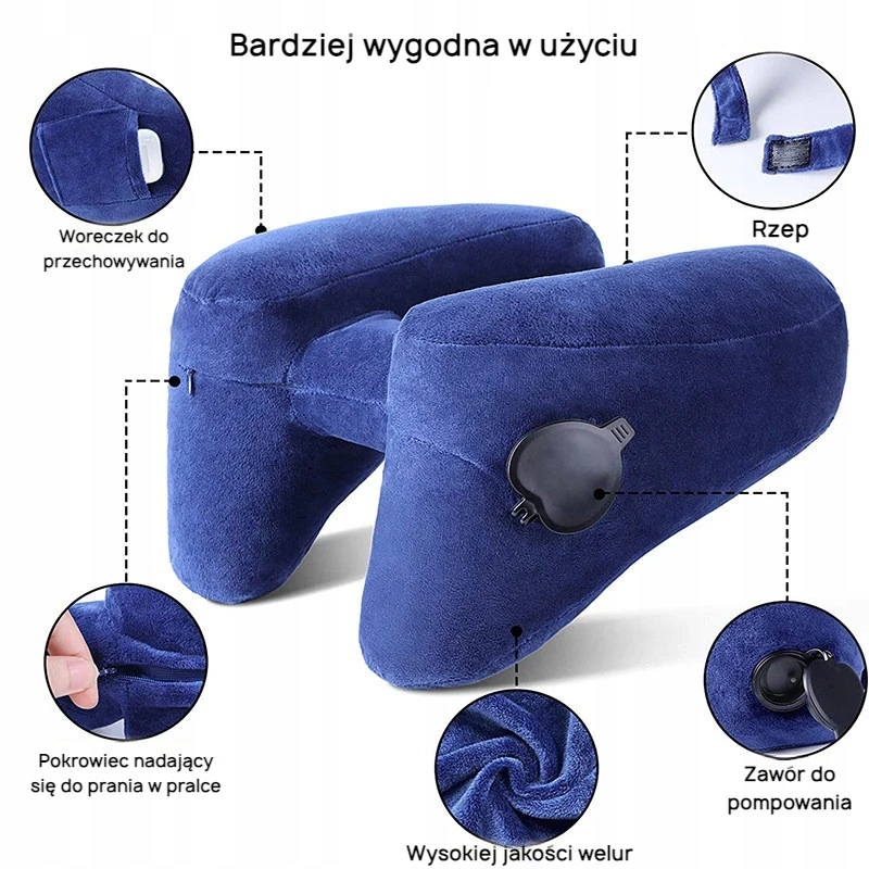 Bez Marki Kelioninė pagalvė su gobtuvu ir miego kauke