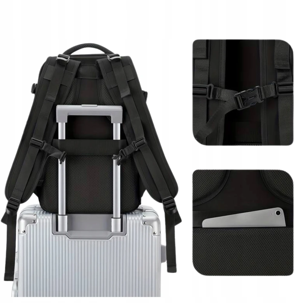 Bez Marki Kelioninis kuprinės modelis, tinkantis Wizz Air ir Ryanair nemokamam rankiniam bagažui 40x25x20 cm