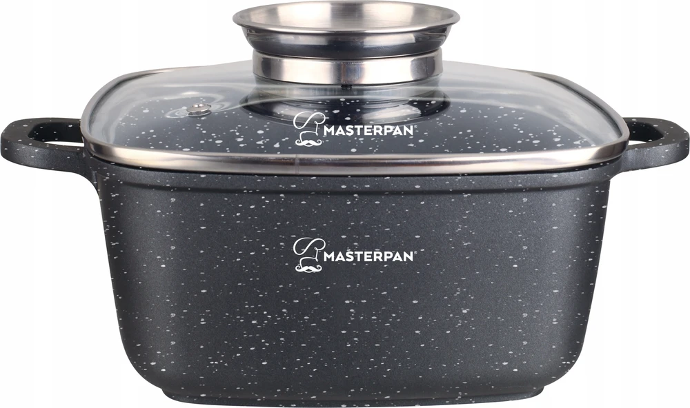 Bez Marki KEPOTINIS MARMULINIS PUODAS 2,8l 20cm INDUKCINIŲ DUJŲ MASTERPAN 2101 - 2026