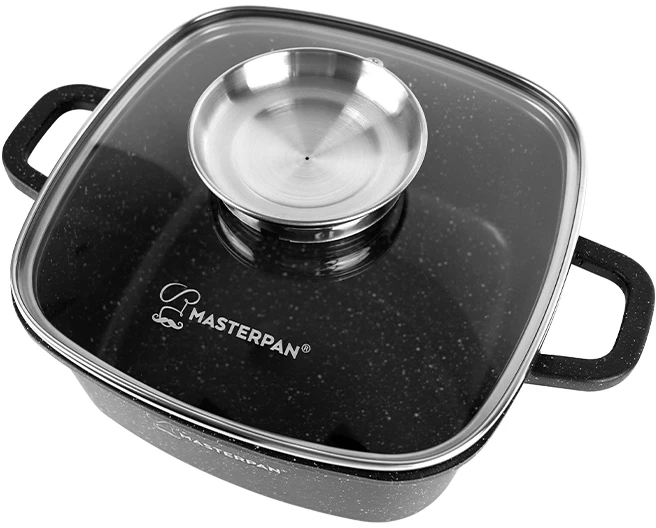 Bez Marki KEPOTINIS MARMULINIS PUODAS 2,8l 20cm INDUKCINIŲ DUJŲ MASTERPAN 2101 - 2026