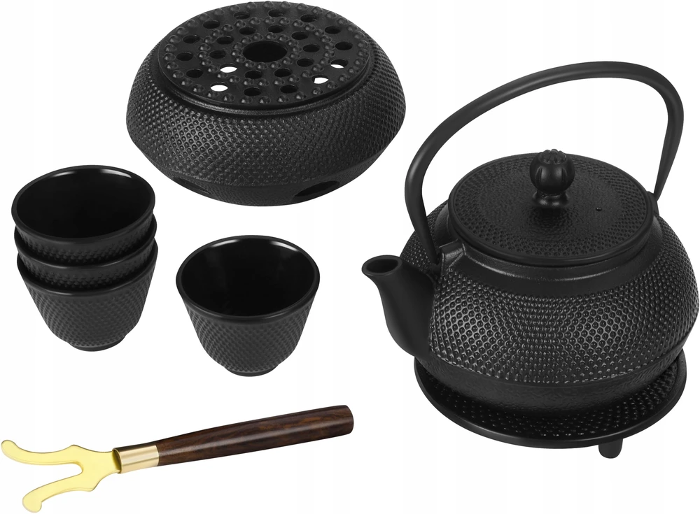 Bez Marki Ketinis arbatinukas su puodelių rinkiniu KRAFT&DELE KD4271