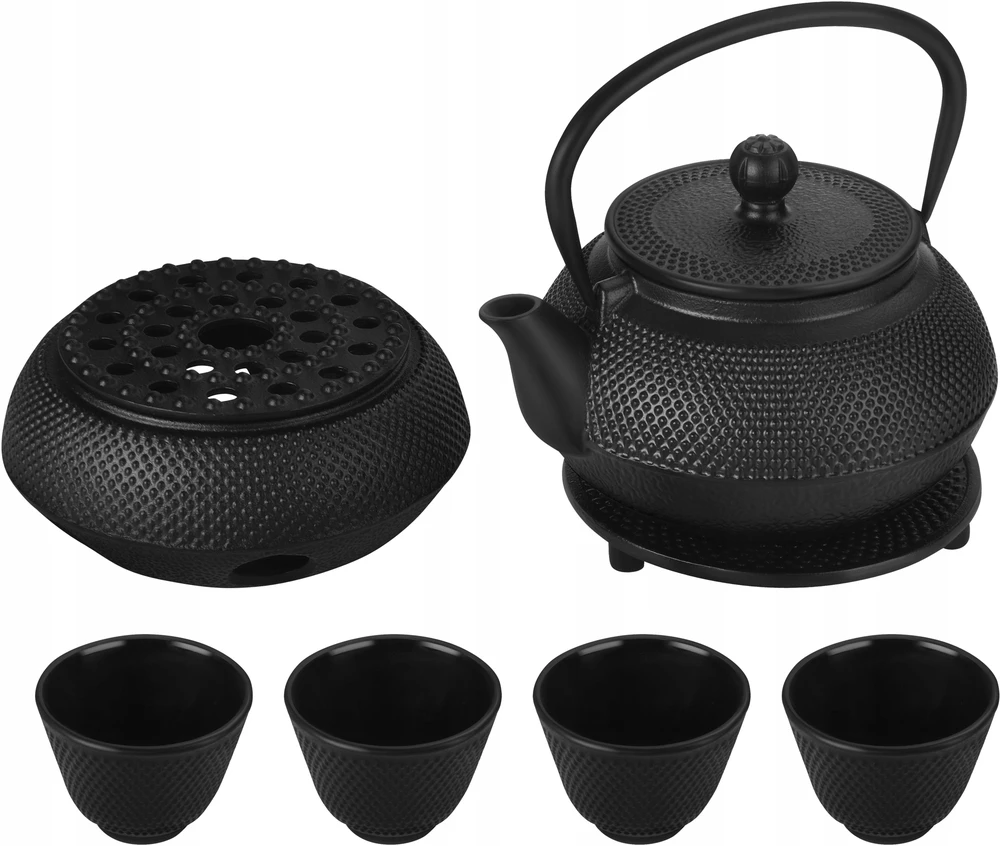 Bez Marki Ketinis arbatinukas su puodelių rinkiniu KRAFT&DELE KD4271