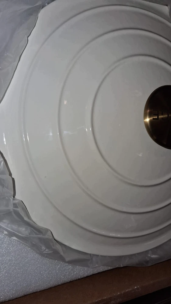 Bez Marki KETUS PUODAS 5L EMALINIO DANČIO KREMINĖ DUJINĖ KRAIŠKA 26cm