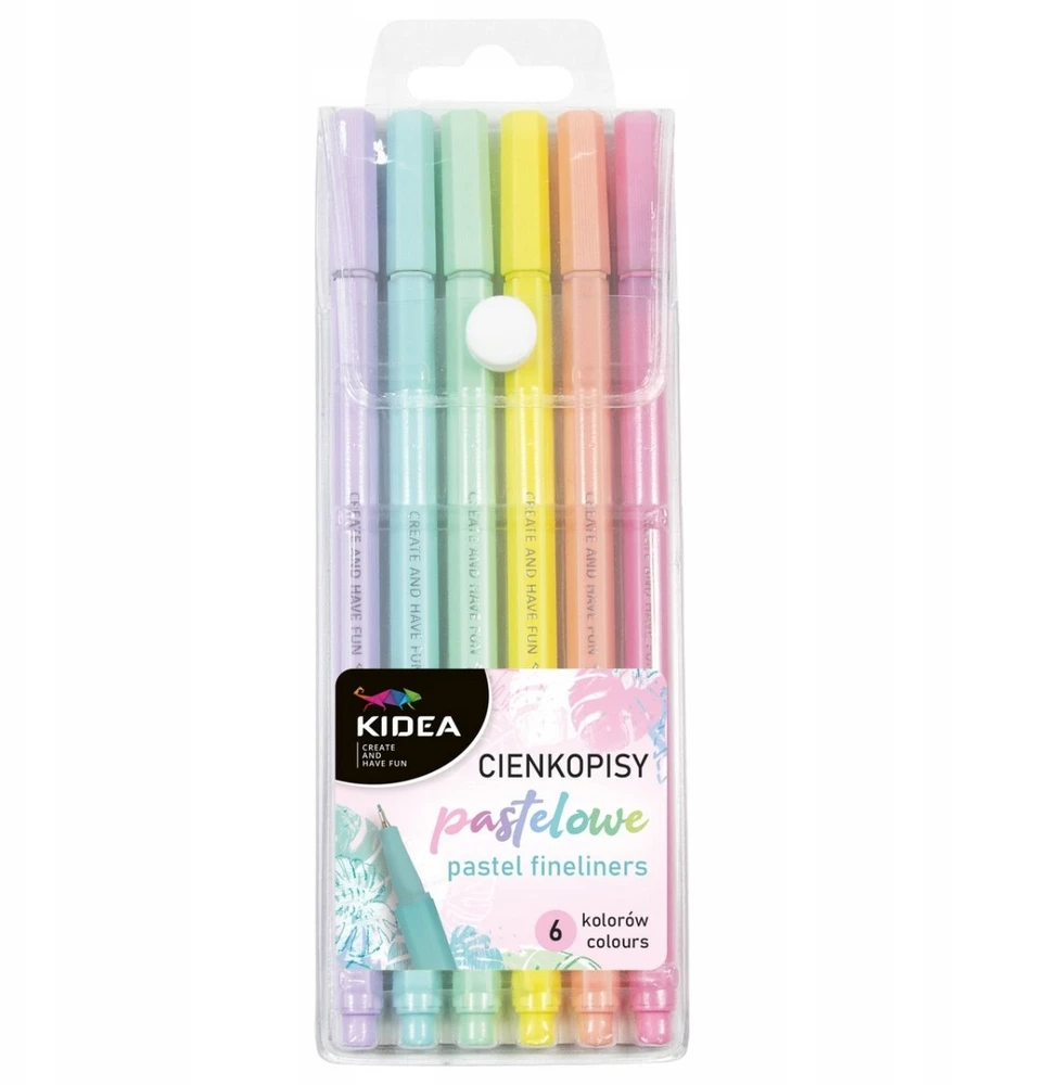 Bez Marki Kidea Pasteliniai flomasteriai, 6 spalvos