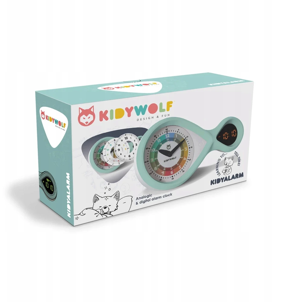 Bez Marki Kidywolf - Kidyalarm Švietimo žadintuvas žalias - NESPART