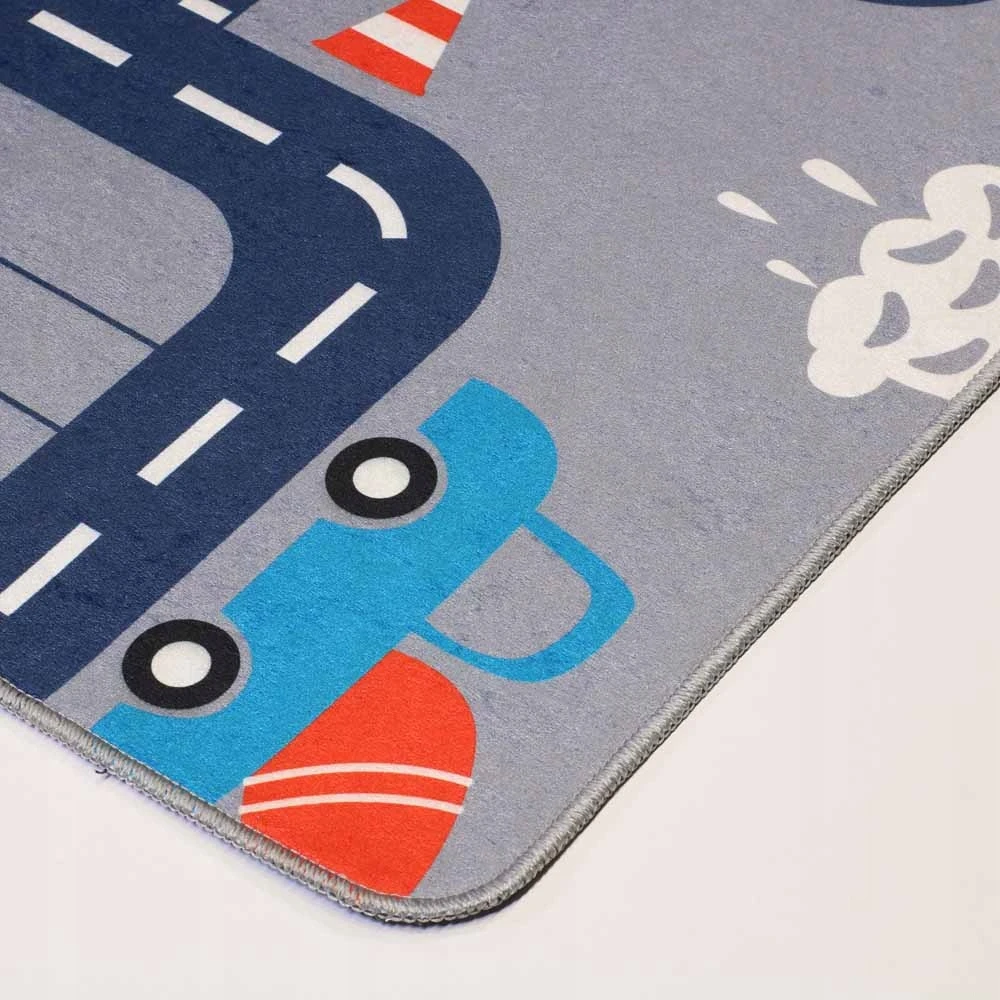 Bez Marki KILIMAS PUFFY 574 CITY STREETS KELIAI 80X150 cm AUTOMOBILIAI