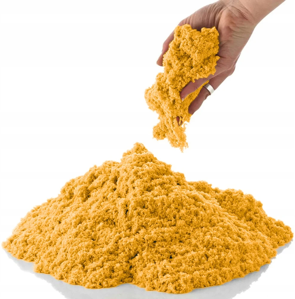 Bez Marki Kineticinis smėlis 3kg su formelėmis, baseinėliu ir priedais