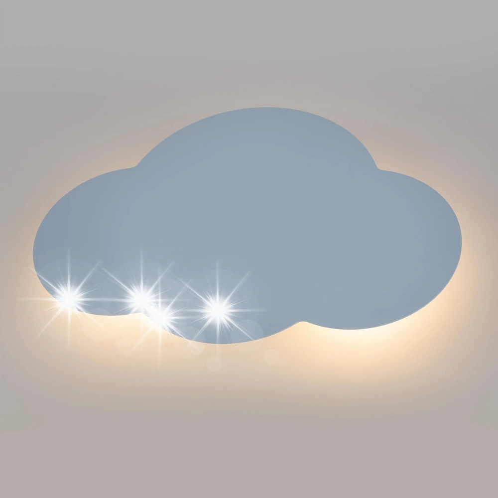 Bez Marki KINKIET LAMPA ŚCIENNA TK LIGHTING CLOUD 4966 CHMURKA mėlyna DLA CHŁOPCA